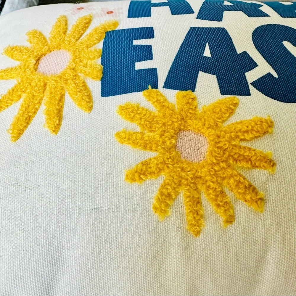 Target Floral 2024 Happy Easter Throw Pillow